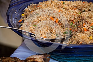 Cameroonian jellof rice photo