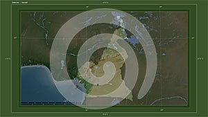 Cameroun highlighted - composition. Pale