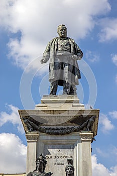 Camillo Benso, Count of Cavour statue in Rome photo