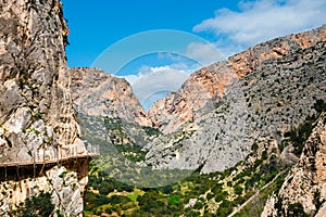 Caminito Del Rey, cliffs in Andalusia, Spain