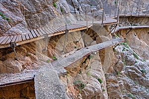 Caminito del Rey gorge in Malaga Spain