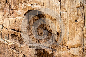 Caminito del Rey, The King\'s Path. Walkway pinned along the steep walls of a narrow gorge in El Chorro