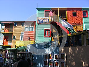 Caminito Street in La Boca Buenos Aires Argentina