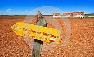 Camino de santiago Levante sign photo