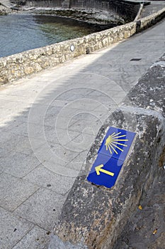 Camino de Santiago Sign, Oia