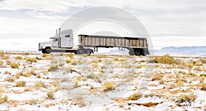camion on road, Arizona, USA photo