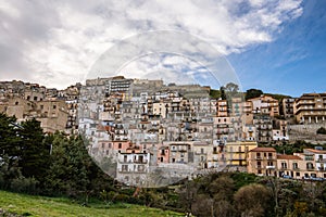 Cammarata in hillside, Sicily, Italy