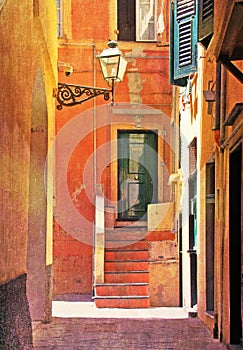 Camogli - Italy, old town