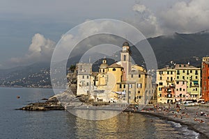 Camogli, Liguria, Italy picturesque fishermen village