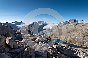 Camonica Valley, Lombardy, Italy. Presena, Tonale, Italian Alps