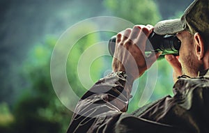 Camouflage and Binoculars