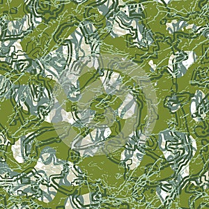 Camouflage Classic 02 - seamless camo repeat pattern series - vectors