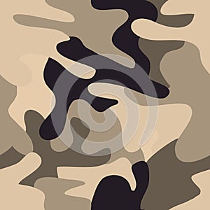 Camouflage commando army seamless pattern.