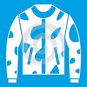 Camouflage jacket icon white