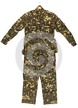 Camouflage jacket and pants