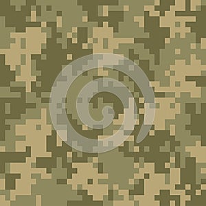 Camouflage military pixel