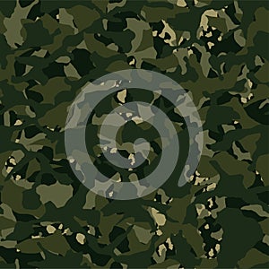 Camouflage outdoor disruptive khaki seamless pattern