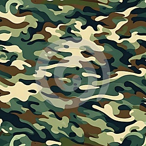 Camouflage pattern background - ai generated image