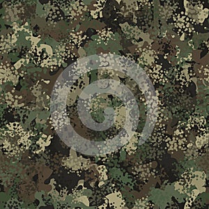 Camouflage pattern background. Modern clothing style masking camo repeat print