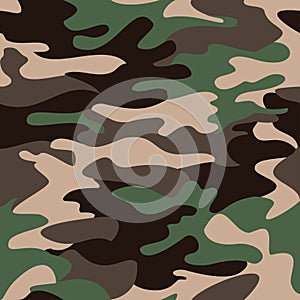 Camouflage pattern background seamless clothing print, repeatabl