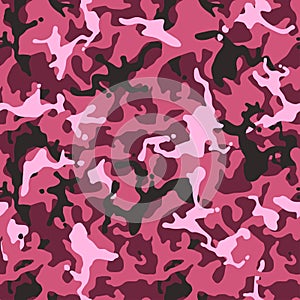 Camouflage pattern. Millatry print. Camo texture, seamless vector wallpaper photo