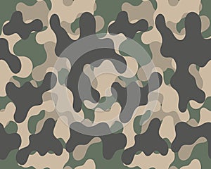 Camouflage pattern.Seamless army wallpaper.