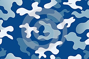 Camouflage pattern. Seamless vector background.