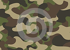 Camouflage seamless pattern. Abstract military or hunting camouflage background. Classic clothing style masking camo