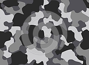 Camouflage seamless pattern. Abstract military or hunting camouflage background. Classic clothing style masking camo