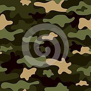 Camouflage seamless pattern, Texture military camouflage seamless pattern.
