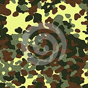 Camouflage seamless pattern with texture