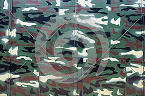 Camouflage tent background