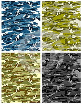 Camouflage texture vector