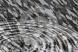 Camouflage water ripples