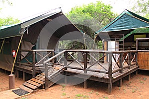 Camp accomodation safari tent Mkuze photo