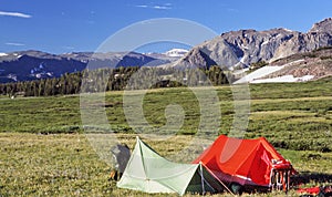 Camp along the Glacier Trail, Wind River Range, Wyoming