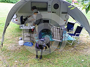 Camp cooking quarters