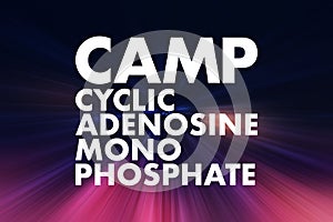 CAMP - Cyclic Adenosine MonoPhosphate acronym, medical concept background