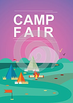 Camp fair poster design