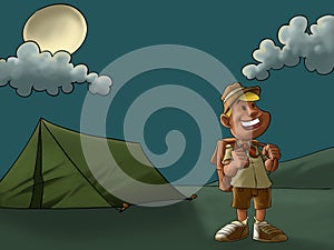 The camp and the scout