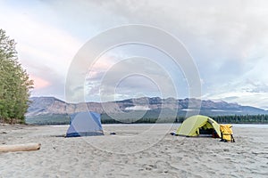 Camp site on Liard River