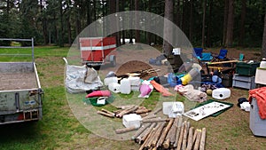 Camp supplies and materials