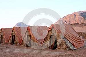 Camp in wadi Rum