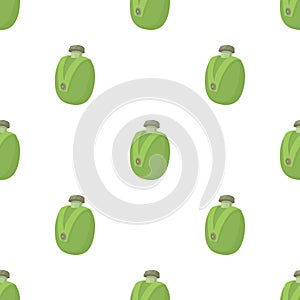 Camp water bottle pattern seamless vector
