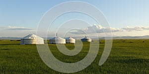 Yurt , in the grassland of Mongolia