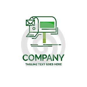 campaigns, email, marketing, newsletter, mail Flat Business Logo