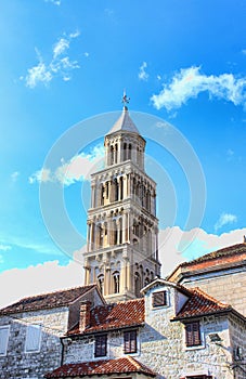 Campanario de la Catedral de San duje. Split, Croacia photo