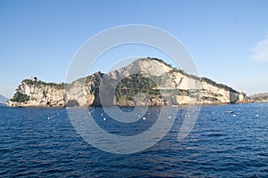 Campania-cape miseno seen from the sea photo