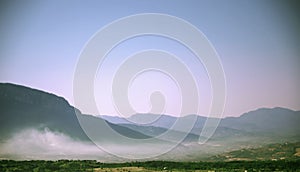 Campania countryside in summer - Italy.