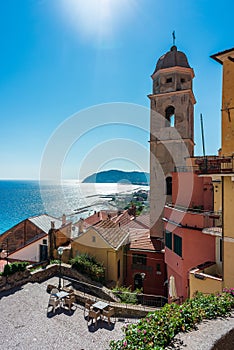 Campanile in Cervo, Italy